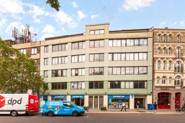38 Southwark Street: a green five-storey building above the Leyland SDM shop